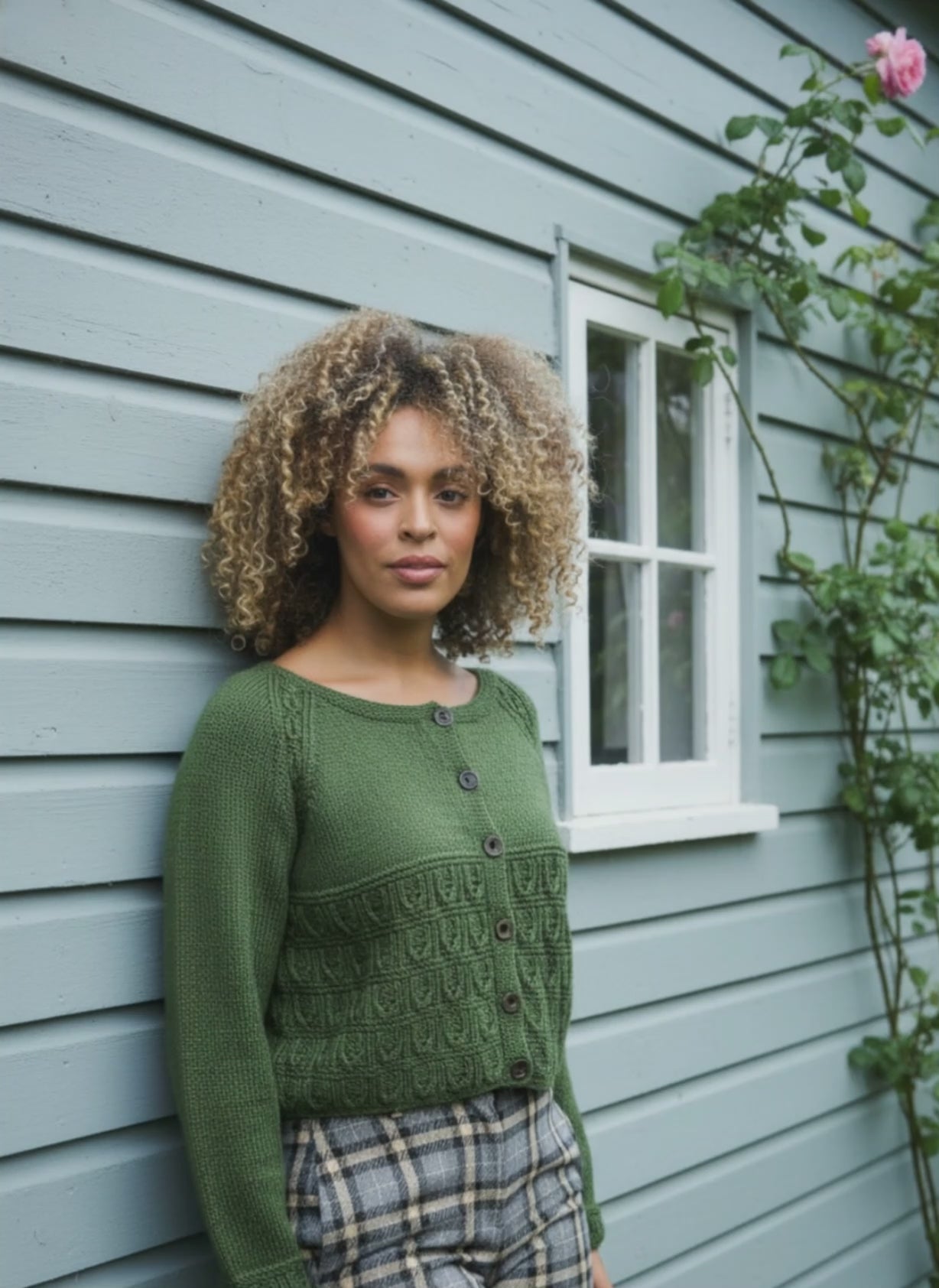 Textured Raglan Cardigan Knitting Pattern: Sweater for Women