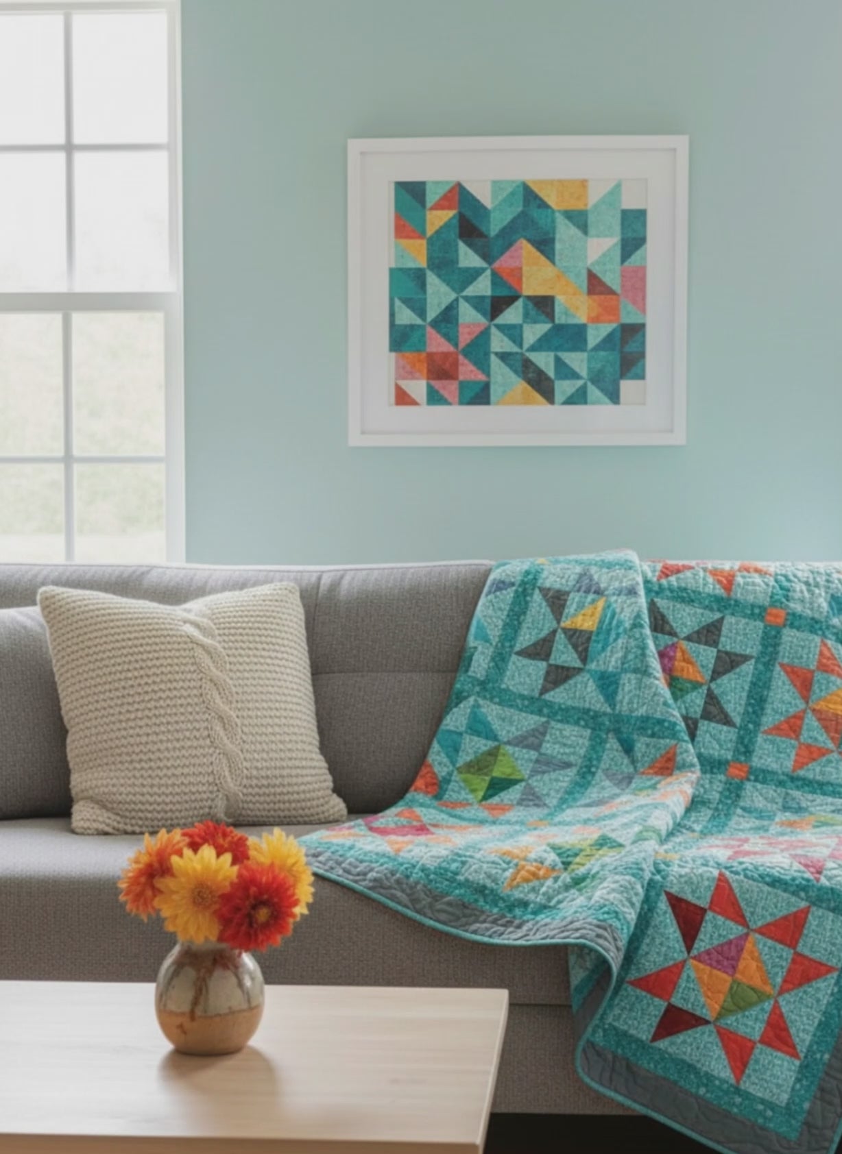 Colorburst Star Quilt Pattern
